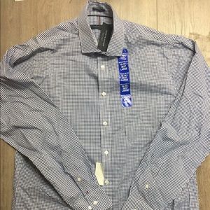 NWT Tommy Hilfiger Men's Button Down Shirt, Red White and Blue Plaid